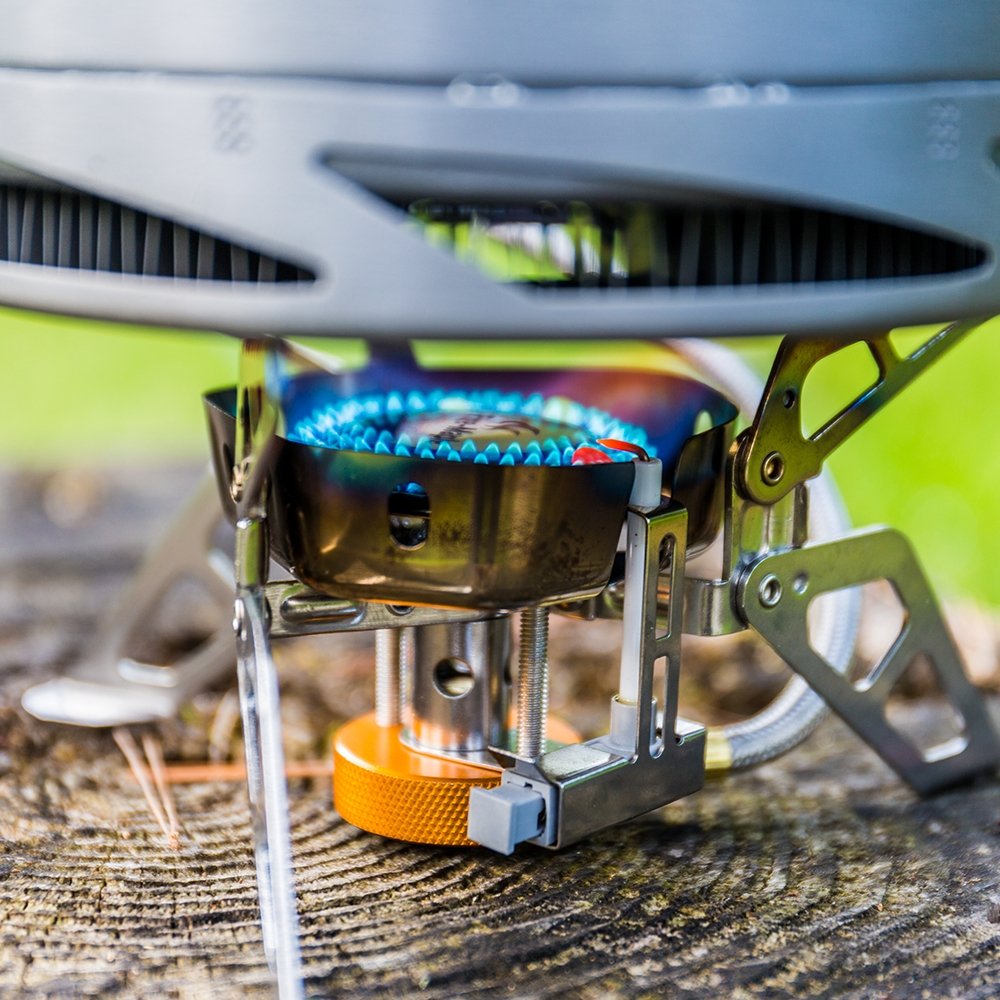 stove gas camping Fire Maple FMS-125 Backpacking Stove, Wind-Resistant, Outdoor Adventure Gear, Hiking Gear