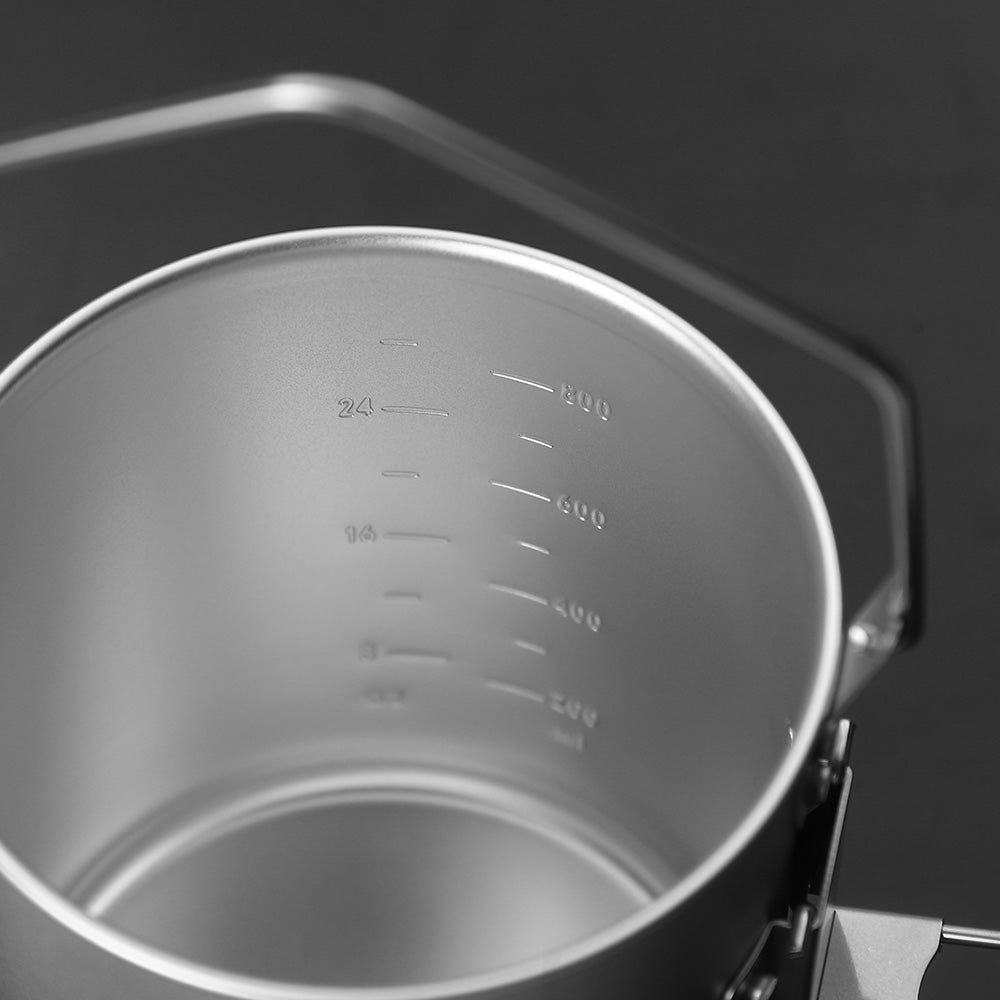 Frost 0.9L Aluminium Pot - Fire Maple