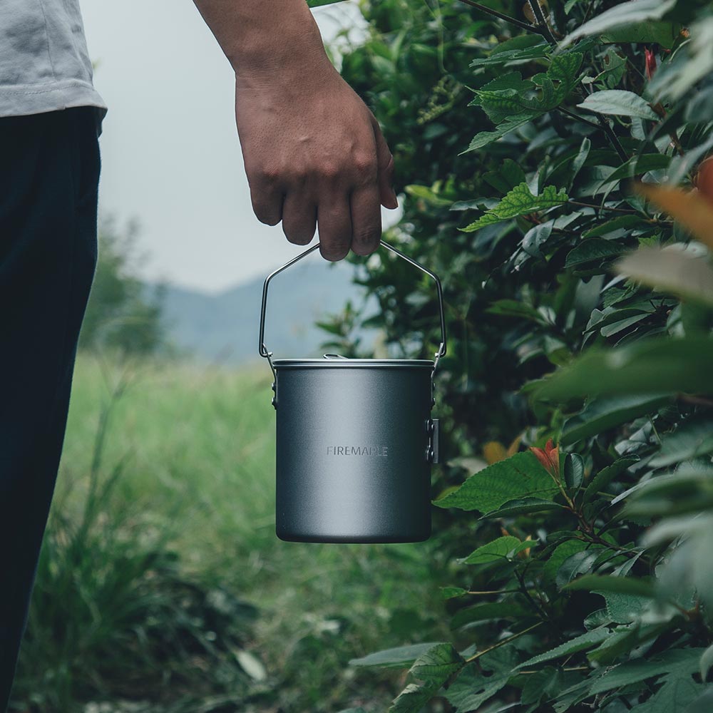 Frost 0.9L Aluminium Pot - Fire Maple