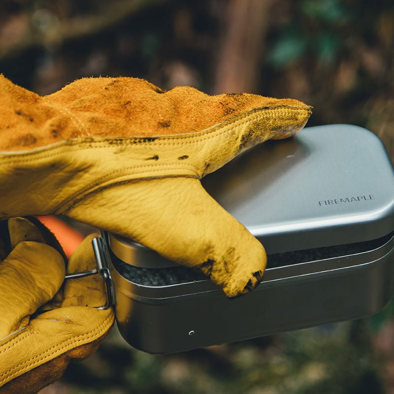 Gingko Cowhide leather Work Gloves - Fire Maple