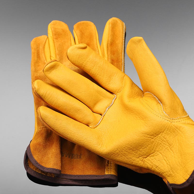 handschuhe holzhacken Arbeitshandschuhe aus Gingko-Rindsleder – Fire Maple