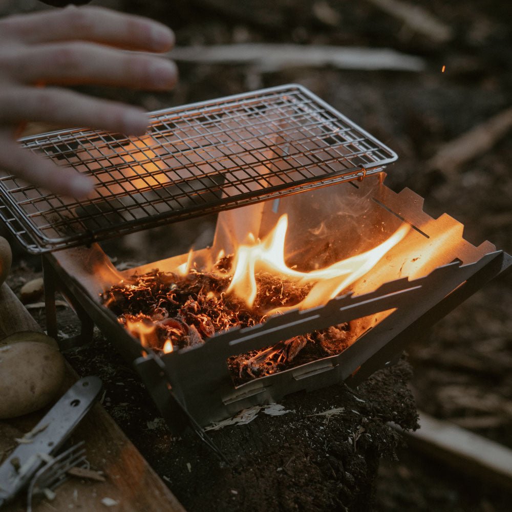Maverick Wood Burning Stove | Campfire Stove | FireMaple, Square Version