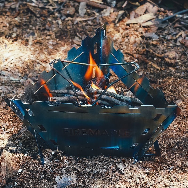 MAVERICK WOOD STOVE & ANTARCTI 1.2L STAINLESS STEEL POT SET - Fire Maple