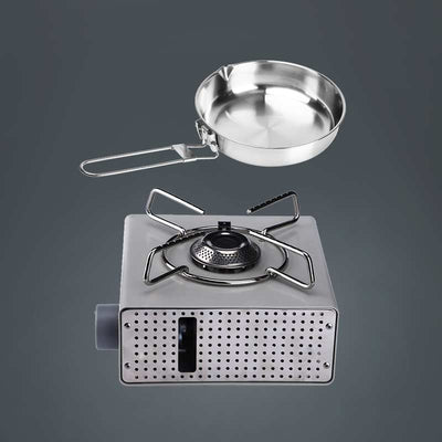 Multifunctional LAC BUTANE GAS STOVE & STAINLESS STEEL FRYPAN Set - Fire Maple