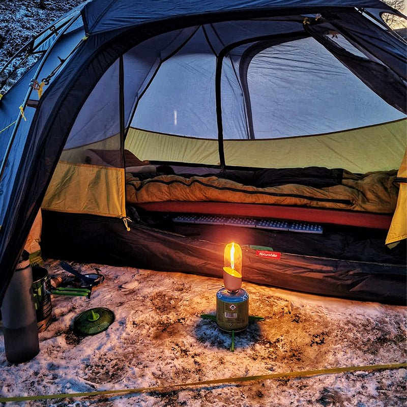 candle in tent Fire Maple Camping Gas Lantern, Lightweight, Orange, Outdoor Adventure Gear, Hiking Gear