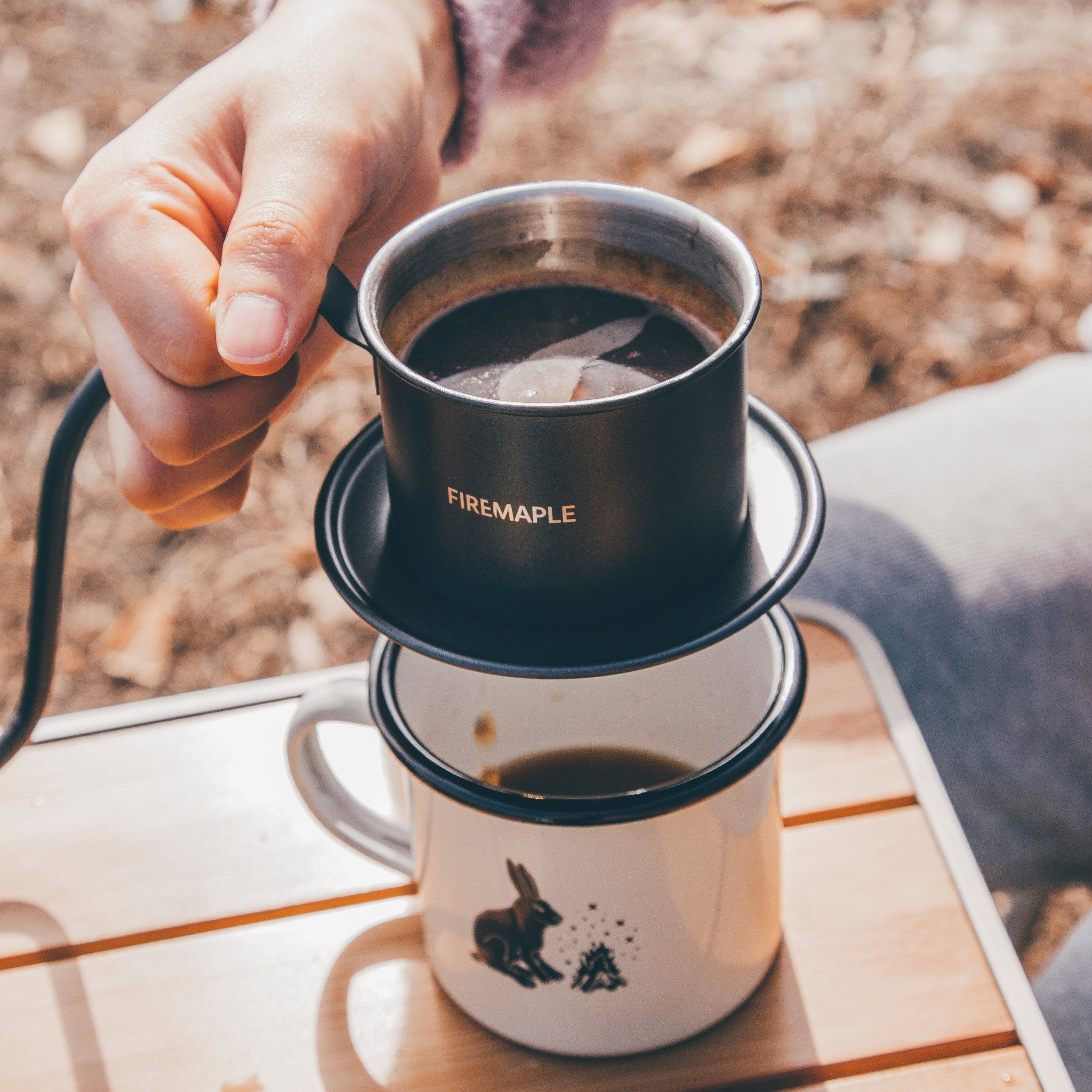 ORCA POUR OVER 600ml KETTLE & COFFEE MAKER SET - Fire Maple