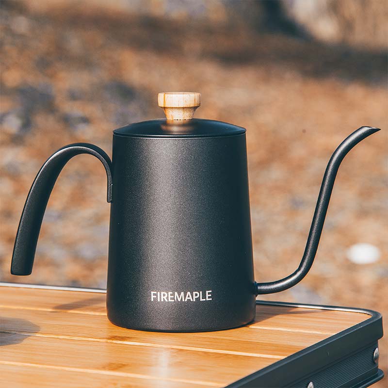 Titanium Camping Kettle Coffee Pot Maker Pour Over Gooseneck Spout For  Outdoor