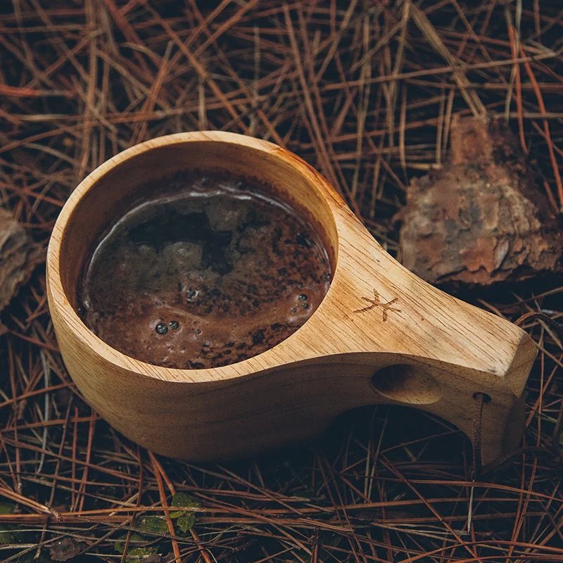 Orca Vietnamese Coffee Maker & Wooden Cup Set - Fire Maple