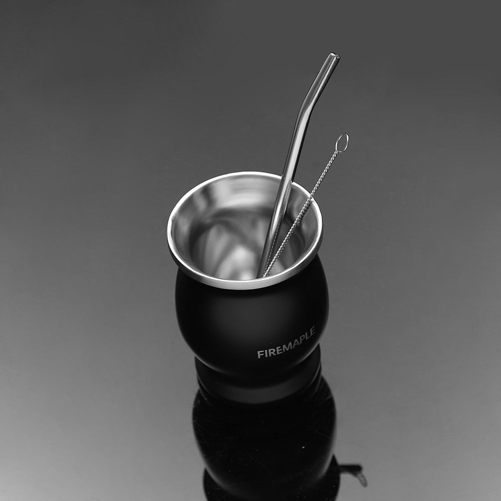 Elevate Your Yerba Mate Ritual with 200ml Stainless Steel Cup – Fire Maple