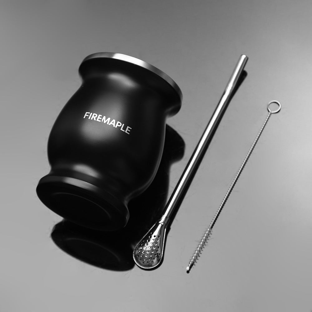 Elevate Your Yerba Mate Ritual with 200ml Stainless Steel Cup – Fire Maple