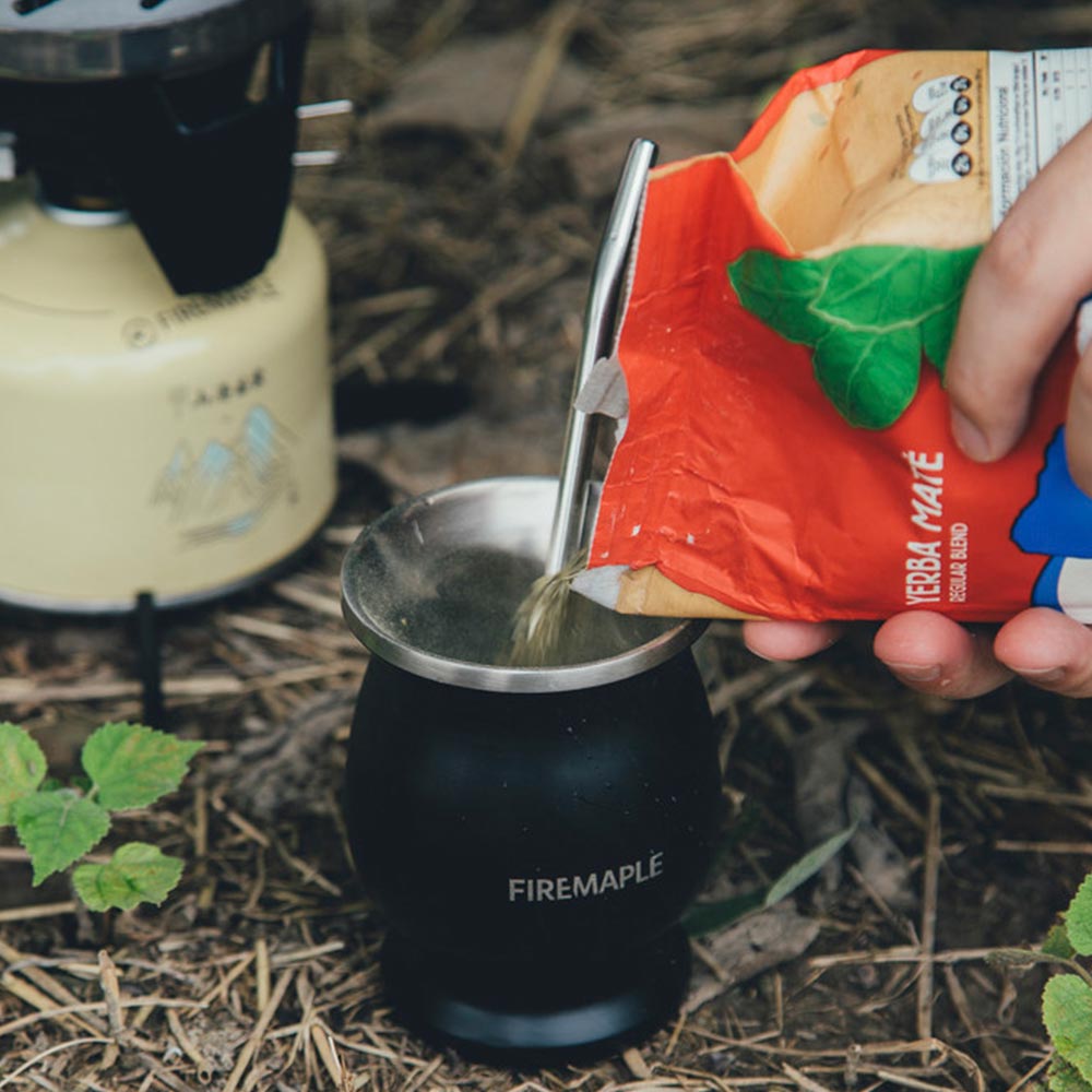 Elevate Your Yerba Mate Ritual with 200ml Stainless Steel Cup – Fire Maple