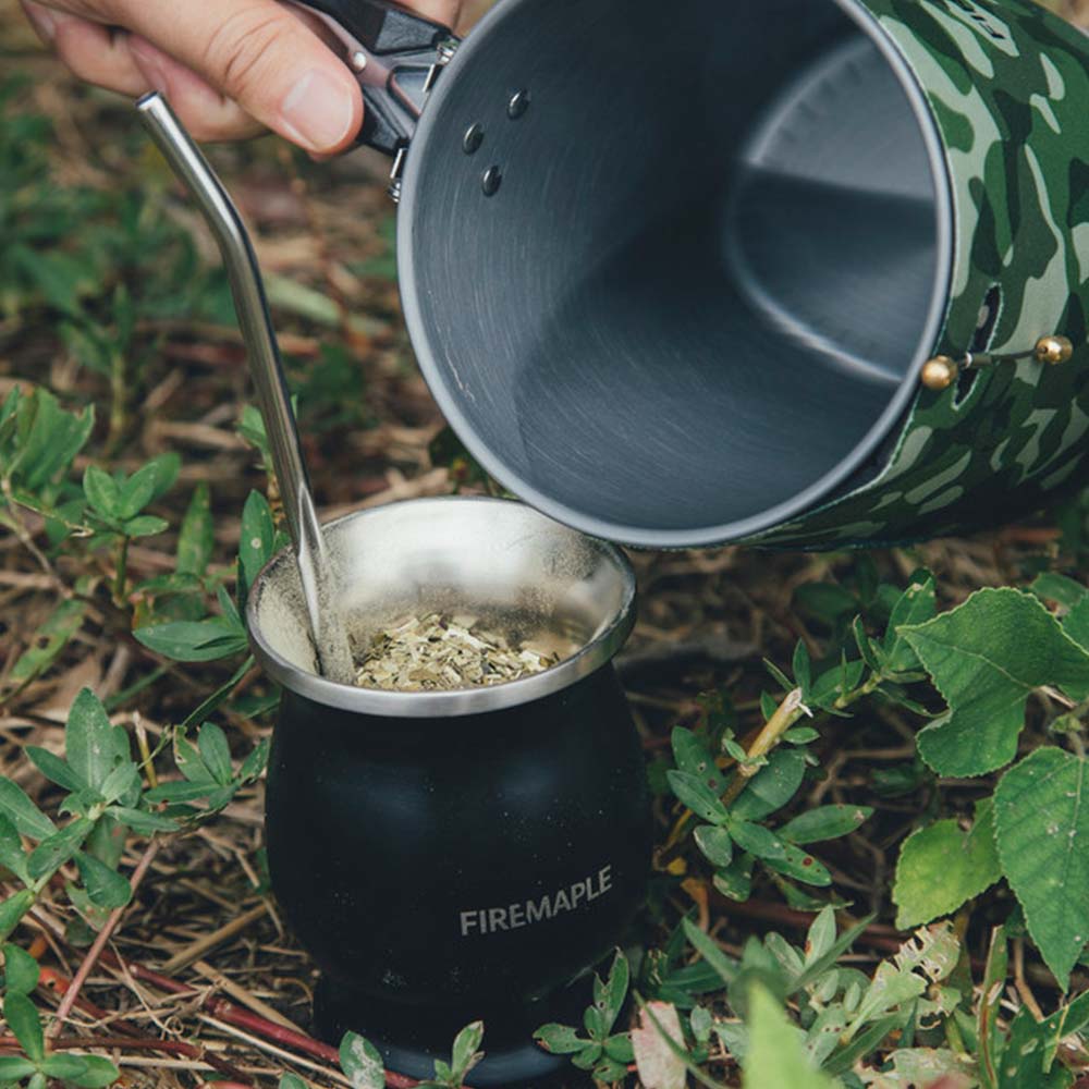 Elevate Your Yerba Mate Ritual with 200ml Stainless Steel Cup – Fire Maple