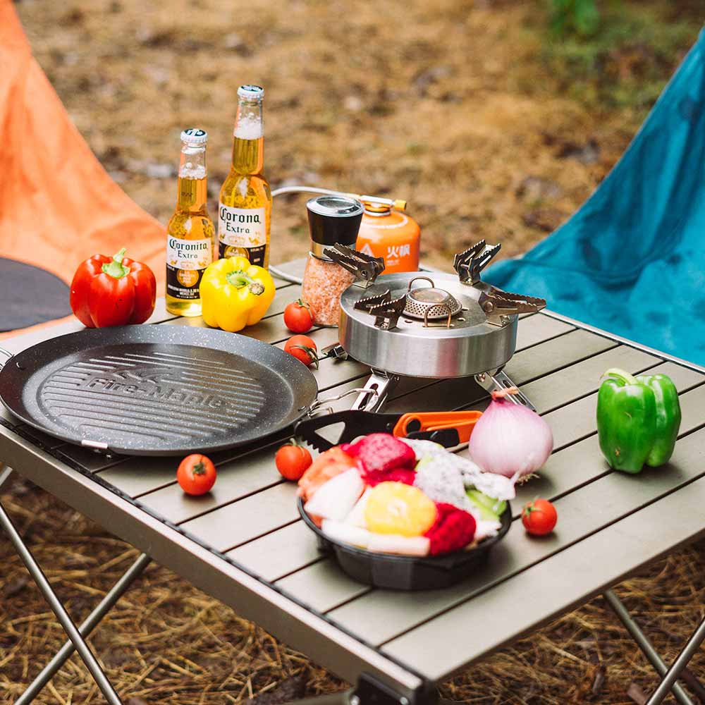camping grill Fire Maple Camping Frying Pan, Lightweight, Portable, Non-Stick, Outdoor Adventure Gear