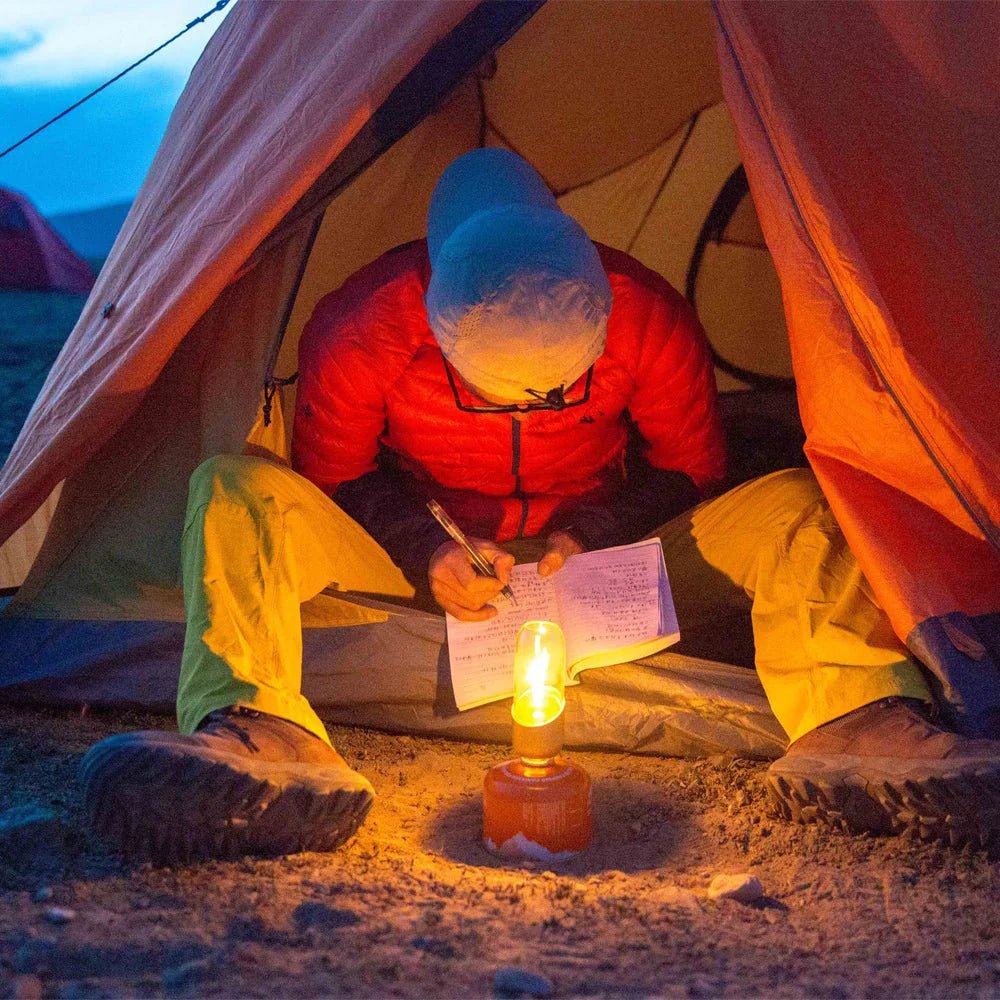 Orange Gas Lantern, Wild Camping, Camping Lantern