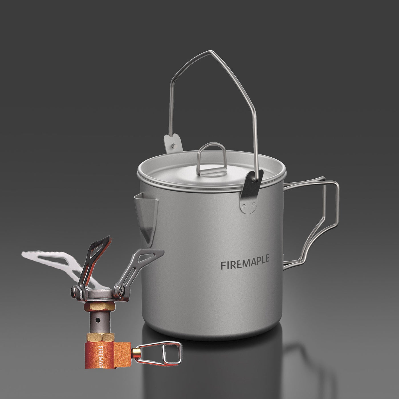 Ultralight Gas Stove & Titanium Cup Set - Fire Maple
