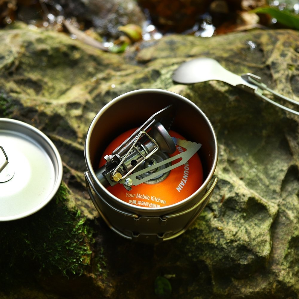 Ultralight TITANIUM GAS STOVE&CUP/POT SET - Fire Maple