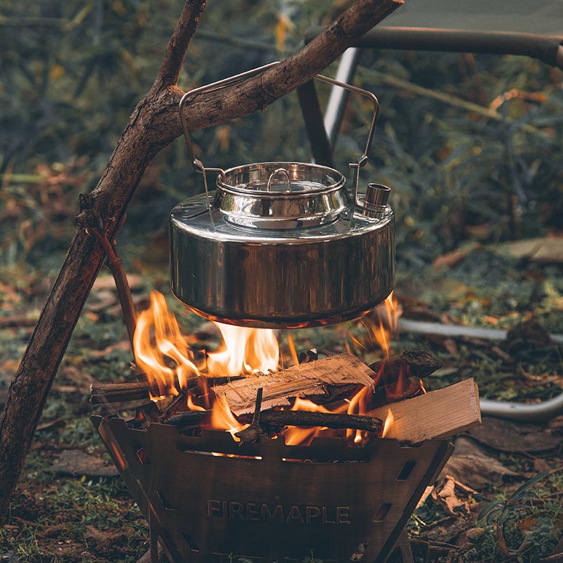 Wood Stove & Stainless Steel Pot Set - Fire Maple